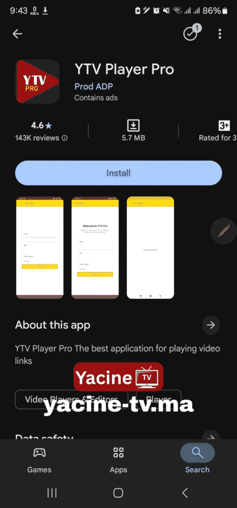 yacine tv pro player