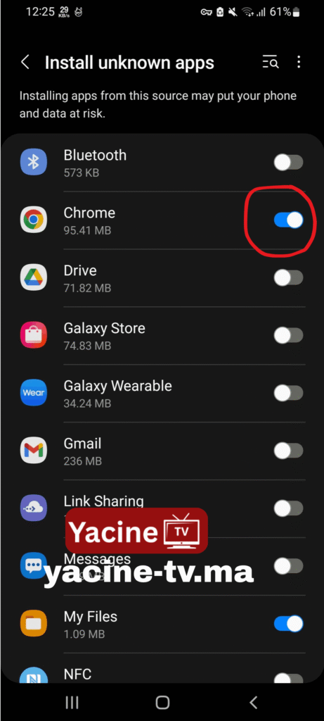 yacine player apk